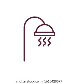 shower tap house accessory icon vector illustration design