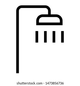 shower thin line vector icon