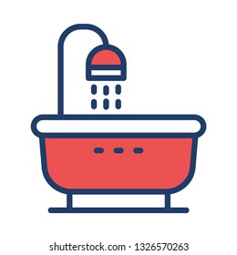 shower   tub  bath  
