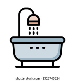 shower   tub  bath  
