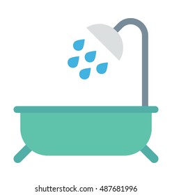 
Shower Tub Vector Icon

