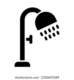 Shower Vector Glyph Icon For Personal And Commercial Use.
