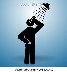 shower vector icon