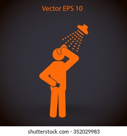 shower vector icon