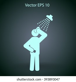 shower vector icon