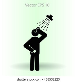 shower vector icon