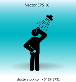 shower vector icon