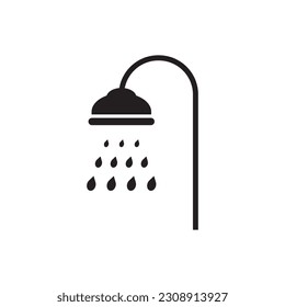 Shower vector icon. Bath flat sign design. Shower symbol pictogram. UX UI icon