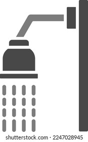Duschende Vektorsymbol. Kann für Druck-, Mobil- und Web-Anwendungen verwendet werden.