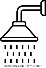 Shower vector icon. Can be used for printing, mobile and web applications.