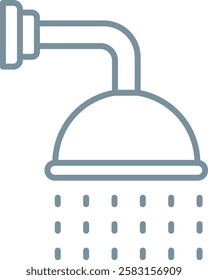 Shower vector icon. Can be used for printing, mobile and web applications.