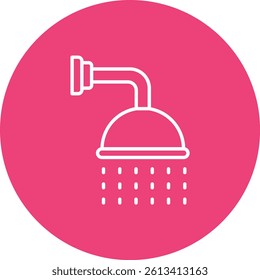 Shower vector icon. Can be used for printing, mobile and web applications.