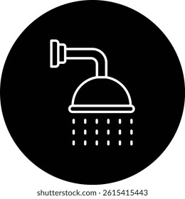 Shower vector icon. Can be used for printing, mobile and web applications.