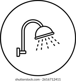 Shower vector icon. Can be used for printing, mobile and web applications.