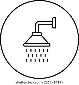 Shower vector icon. Can be used for printing, mobile and web applications.