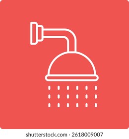 Icono de Vector de ducha. Se puede utilizar para aplicaciones de impresión, móviles y de Web.