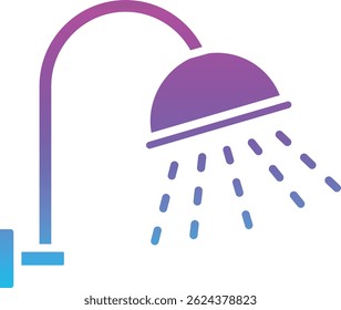 Icono de Vector de ducha. Se puede utilizar para aplicaciones de impresión, móviles y de Web.