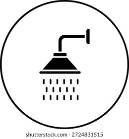 Icono de Vector de ducha. Se puede utilizar para aplicaciones de impresión, móviles y de Web.