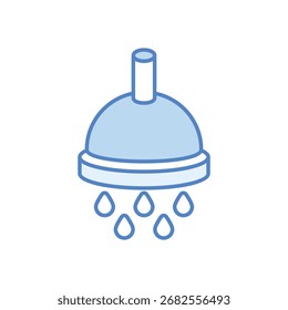 Shower Vector icon Vector icon concept stock illustration