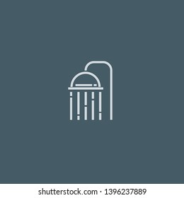 Shower vector icon. Shower concept stroke symbol design. Thin graphic elements vector illustration, outline pattern for your web site design, logo, UI. EPS 10.