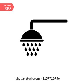 Shower vector icon. filled flat sign for mobile concept and web design. Showerheads simple solid icon. Symbol, logo illustration. Pixel perfect vector graphics eps10