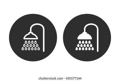 Shower vector icon. Illustration isolated for graphic and web design.