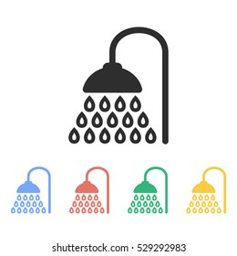 Shower vector icon. Illustration isolated on white background for graphic and web design.