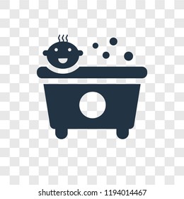 Shower vector icon isolated on transparent background, Shower transparency logo concept