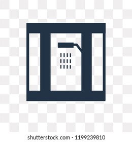 Shower vector icon isolated on transparent background, Shower transparency concept can be used web and mobile