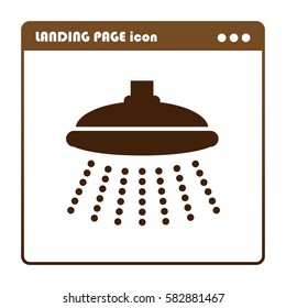 Shower vector, icon for the landing page