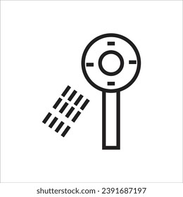 shower vector icon line new