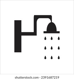 shower vector icon line new