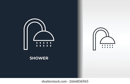 Shower Vector, Icon Or Logo Sign Isolated Symbol Illustration