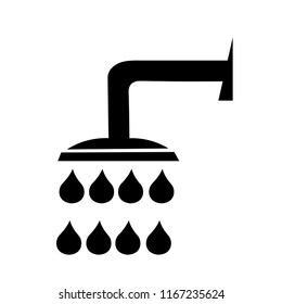 Shower vector icon on the white background