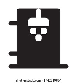 Shower vector icon on white background