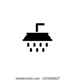 shower vector icon. shower sign on white background. shower icon for web and app