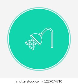 Shower vector icon sign symbol