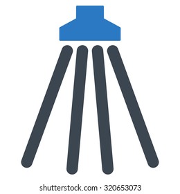 Shower vector icon. Style is bicolor flat symbol, smooth blue colors, rounded angles, white background.