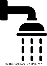 shower  Vector illustration on a transparent background. Premium quality symmbols. Glyphs vector icons for concept and graphic design.