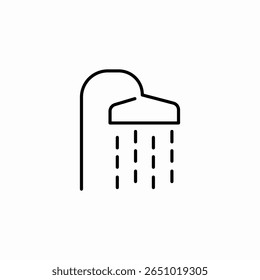 shower water falling icon sign vector