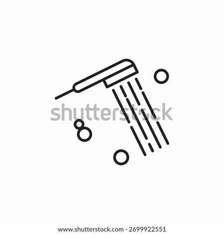 shower water icon sign vector