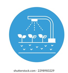 Shower watering Color Vector Icon which can easily modify

