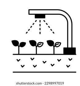 Shower watering Color Vector Icon which can easily modify

