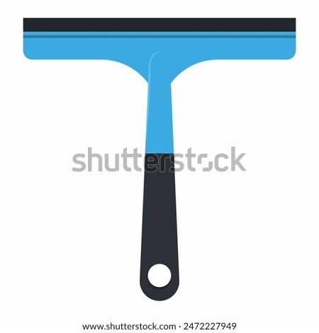 Shower wiper vector cartoon illustration isolated on a white background.