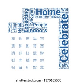 shower word cloud. tag cloud about shower