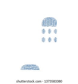 shower word cloud. tag cloud about shower