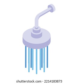 Showerhead icon isometric vector. Shower head. Water bathroom