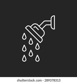 Showerheads line icon