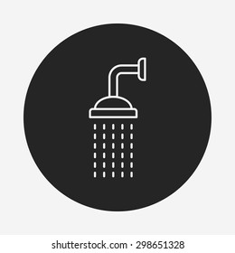 Showerheads line icon