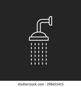 Showerheads line icon